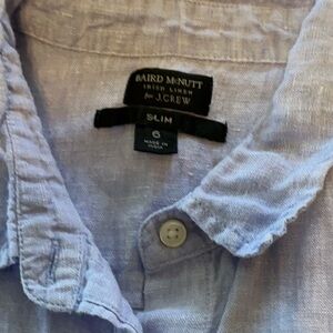 J.Crew Light Blue Irish Linen Shirt